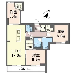 リラフォート【2階】の間取り
