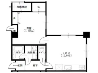 レルム城北【6階】の間取り