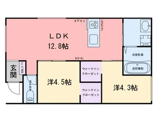 ヴィレ【2階】の間取り