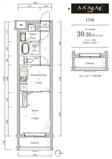 スカイコートソレア新丸子【3階】の間取り
