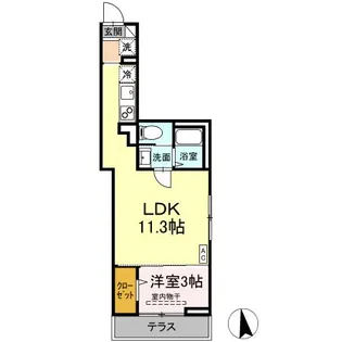 スピアナート北石堂【2階】の間取り