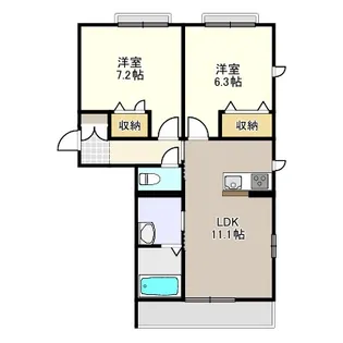 グランドフォレスト【2階】の間取り