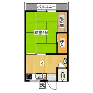 みどりコーポ【2階】の間取り