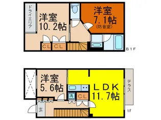 artista【1階】の間取り