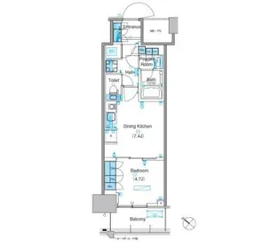 パークアクシス豊洲キャナル【8階】の間取り