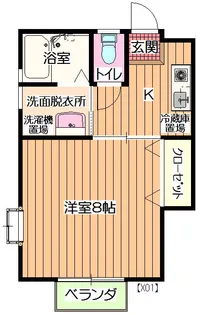 あかしあハウス【1階】の間取り