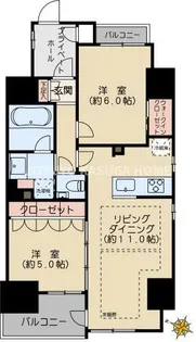 グランカーサ本駒込【12階】の間取り