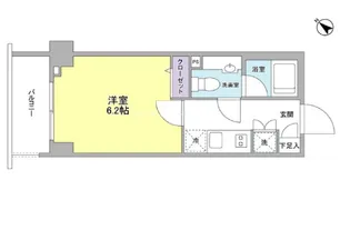リバーレ月島【7階】の間取り