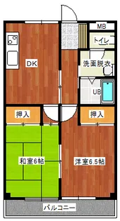 マイン・ホフ若木館【2階】の間取り