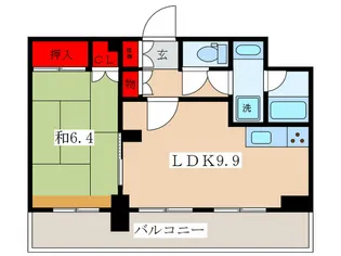 グラスコート板橋【9階】の間取り