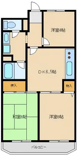 フルール三神三番館【7階】の間取り