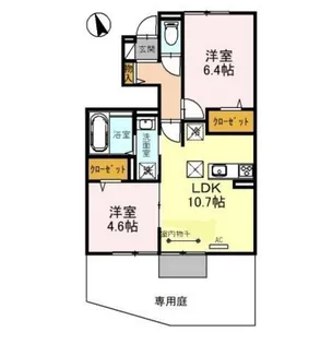 アルコバレーノVIII【1階】の間取り