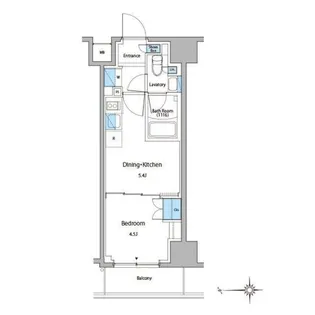 ルフォンプログレ門前仲町マークス【9階】の間取り