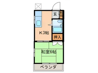 松原ハイツ【2階】の間取り