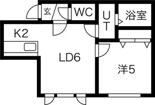 フォレスト栄通【2階】の間取り