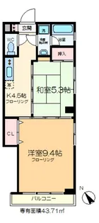 門前ビル【4階】の間取り