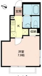 ミハス千早【1階】の間取り