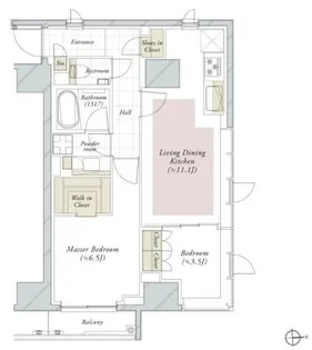 ピアース新宿三丁目【13階】の間取り
