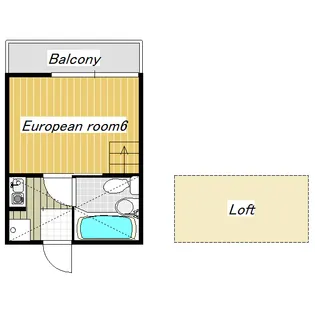 ベルコーポ【1階】の間取り