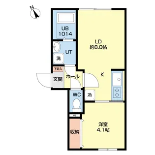 ヴィラ・フェリーチェ南郷【3階】の間取り