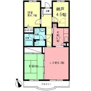 フォレストマンション【3階】の間取り