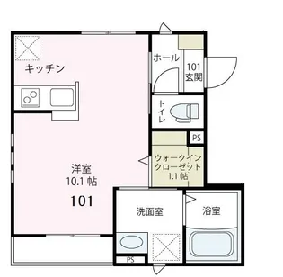 ベガ弘明寺【1階】の間取り