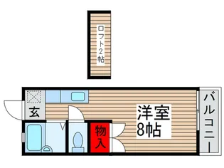 スカイハイツK【1階】の間取り