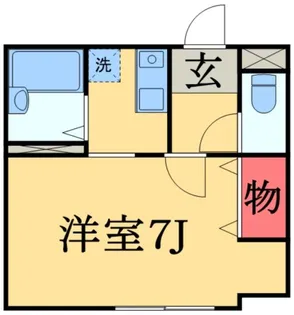 ドミールパスァパス【1階】の間取り