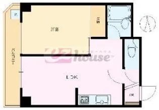 モナークマンション第二方南A棟【4階】の間取り