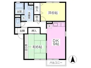 リバーサイドアイルA棟【2階】の間取り