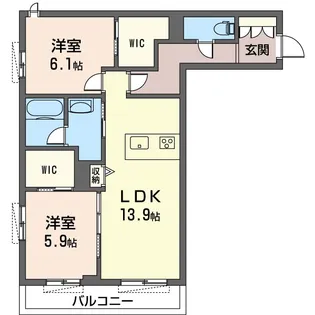 ヒナ フェティア【2階】の間取り