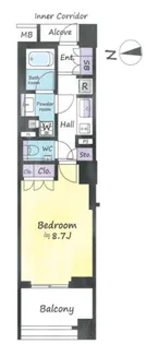 ローレルコート新宿夏目坂【3階】の間取り