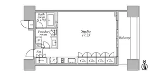 レジディア芝浦KAIGAN【4階】の間取り