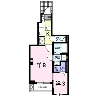 アレグレパス安倉【1階】の間取り