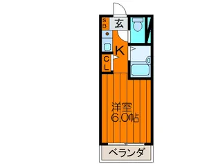 ブルグリンコート香里園【7階】の間取り