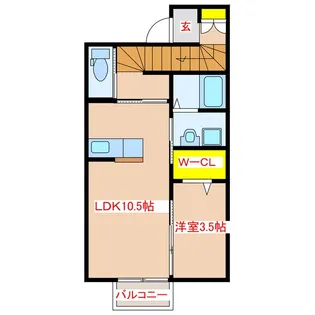 contento【2階】の間取り