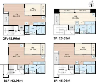SCENE.Meguro Sauna Residence【3階】の間取り