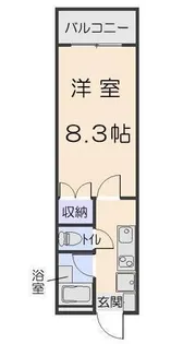 ピースフルK マンション【2階】の間取り
