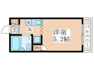 第二ソワンビル【2階】の間取り