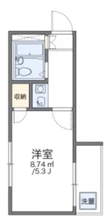 レオパレス落合【2階】の間取り