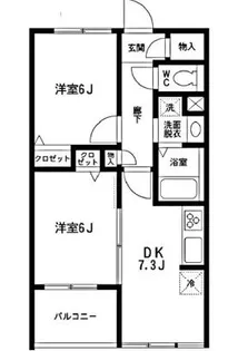 クレールコート芦花公園【2階】の間取り
