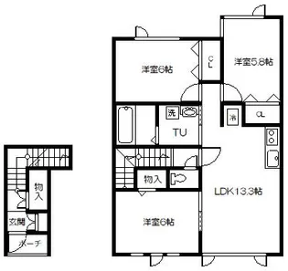D.A.L【2階】の間取り