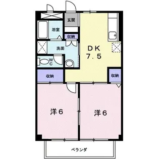 クロスローズ【1階】の間取り