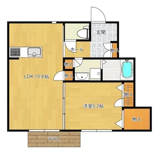 サンヴェール【1階】の間取り