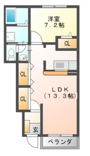 ノース・フィールド【1階】の間取り