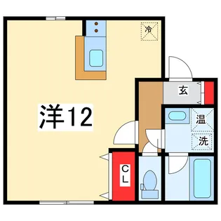 柳都ハイツ東掘【1階】の間取り