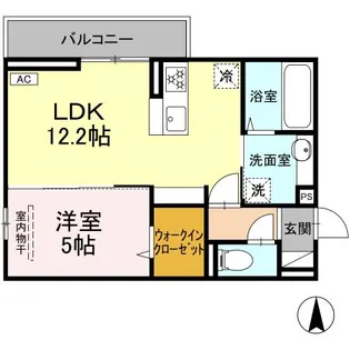 D-ROOM西長瀬【2階】の間取り