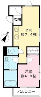 仮称六本木ルガロ【2階】の間取り