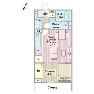 BraveBlossomみずほ台【2階】の間取り