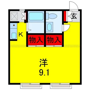 クローバーハイツA【2階】の間取り